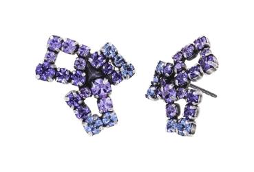 Purple - Matrix - Konplott earrings