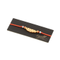 Preview: Feather bracelet Fine (Maple) - EYDL - Nylon cord in Coral Red