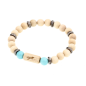 Preview: "Motivation" beads bracelet Energy Prince (maple) - EYDL - with turquoise