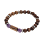 Preview: "Wisdom" beads bracelet Energy Prince (nut wood) - EYDL - with amethyst