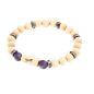 Preview: "Weisheit" beads bracelet Energy Prince (maple) - EYDL - with amethyst