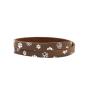 Preview: Paws leather wrap-bracelet Cara - EYDL - in Brown