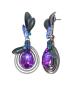 Preview: Blue/purple - Ice Forest - Konplott earrings