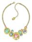 Preview: Pastel Multi - Shiny Brass - Honey Drops in Space - Konplott necklace