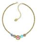 Preview: Pastel Multi - Shiny Brass - Honey Drops in Space - Halskette von Konplott