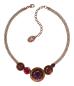 Preview: Pink/lila - antique copper - Honey Drops in Space - Halskette von Konplott