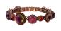 Preview: Pink/lila - antique copper  - Armband von Konplott