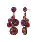 Preview: Pink/lila - antique copper  - Honey Drops in Space - Ohrringe von Konplott