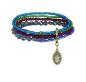 Preview: Blue/green/purple - Petit Glamour d'Afrique - Konplott bracelet