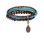 Preview: Blue/brown - Petit Glamour d'Afrique - Konplott bracelet