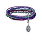 Preview: Green/purple - Petit Glamour d'Afrique - Konplott bracelet