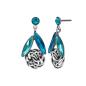 Preview: Blue - Navetted Knots - Konplott earrings