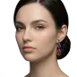 Preview: Dark Rose - Navetted Knots - Konplott earrings