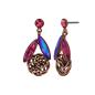 Preview: Dark Rose - Navetted Knots - Konplott earrings