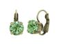 Preview: Green peridot - Black Jack Ohrstecker Eurowire