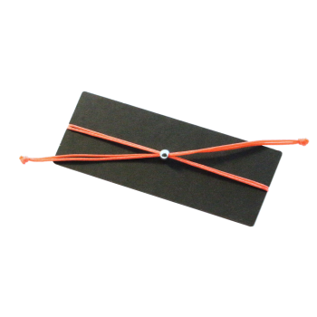 Feather bracelet Fine (Maple) - EYDL - Nylon cord in Coral Red