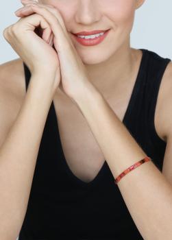 Preview: Braun/orange - Tilala - Armband Konplott