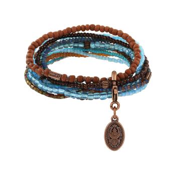 Blau/braun - Petit Glamour d'Afrique Armband von Konplott