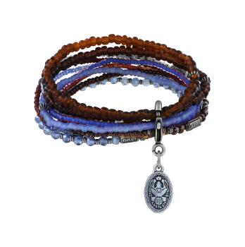blau/braun - Petit Glamour d'Afrique Armband von Konplott