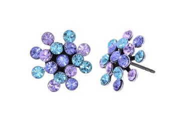 Blau/lila - Magic Fireball MINI - Ohrstecker von Konplott