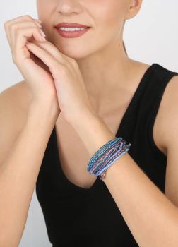 Blau - Petit Glamour d'Afrique Armband von Konplott