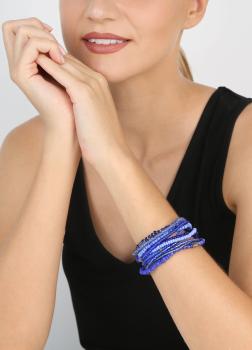 Blau - Petit Glamour d'Afrique Armband von Konplott