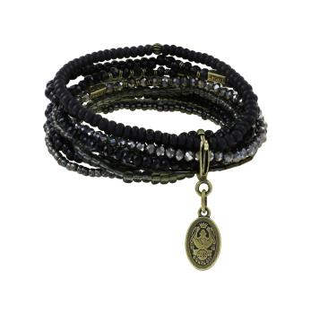 Schwarz - Petit Glamour d'Afrique Armband von Konplott