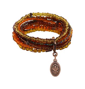 Braun - Petit Glamour d'Afrique Armband von Konplott