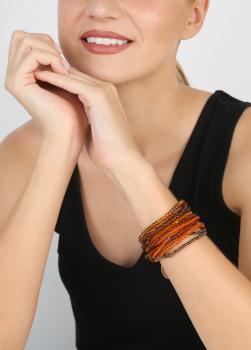 Brown - Petit Glamour d'Afrique - Bracelet Konplott