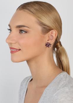 Dark Lila - Magic Fireball Ohrstecker von Konplott