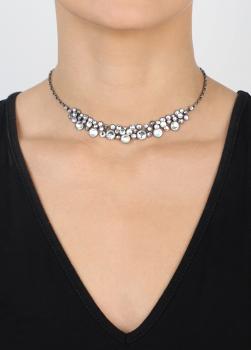 White - Water Cascade necklace - Konplott
