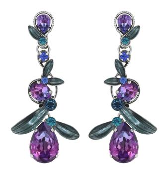 Blue/purple - Ice Forest - Konplott earrings