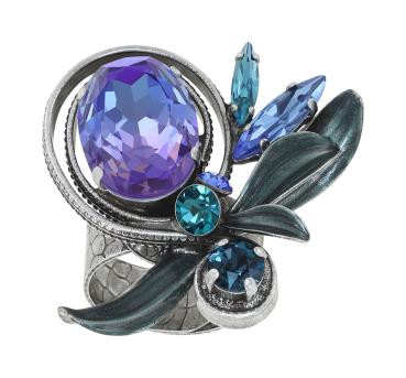 Blue/purple - Crystal Forest - Konplott ring