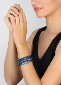 Blau - Petit Glamour d'Afrique Armband von Konplott