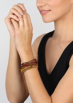 yellow/brown - Petit Glamour d'Afrique - Bracelet Konplott