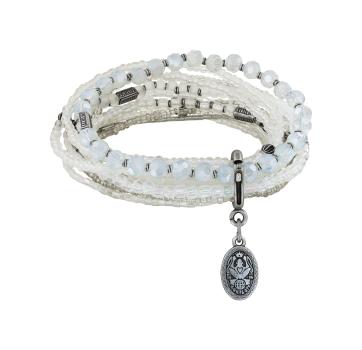 Weiß - Petit Glamour d'Afrique Armband von Konplott