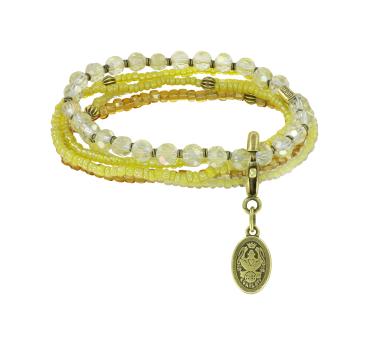 Gelb - Petit Glamour d'Afrique Armband von Konplott