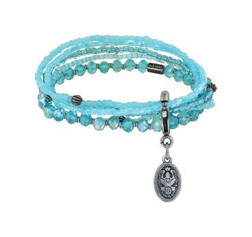 Blau - Petit Glamour d'Afrique Armband von Konplott