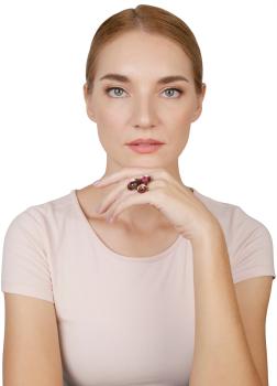 Pink/lila - antique copper  - Ring von Konplott