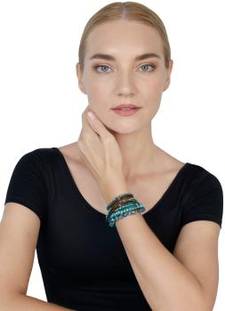 Green/brown - Petit Glamour d'Afrique - Konplott bracelet