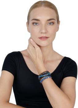 Blue/green/brown - Petit Glamour d'Afrique - Konplott bracelet