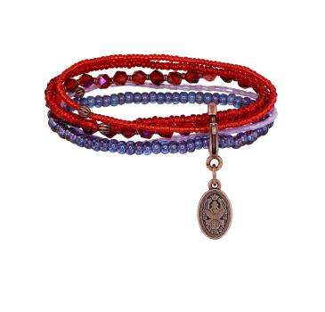 Purple - Petit Glamour d'Afrique - Konplott bracelet