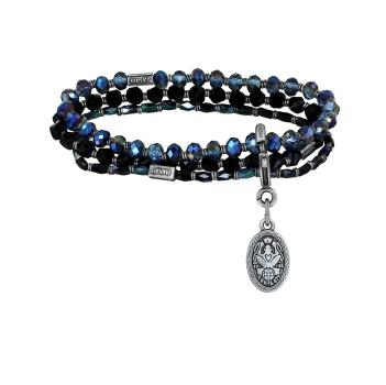 Black/blue - Petit Glamour d' Afrique matching Soft Temptations - Konplott bracelet