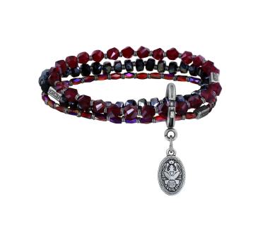 Black/red - Petit Glamour d' Afrique matching Soft Temptations - Konplott bracelet