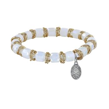 Weiß - Festival - Armband von Konplott