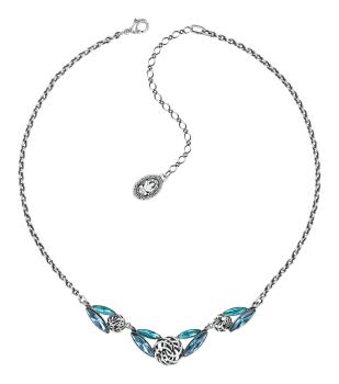 Blue - Navetted Knots - Konplott necklace