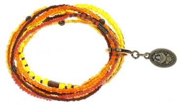 Petit Glamour d'Afrique orange - Bracelet Konplott