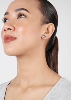 Crystal Cappuccino delite - Black Jack Ohrstecker