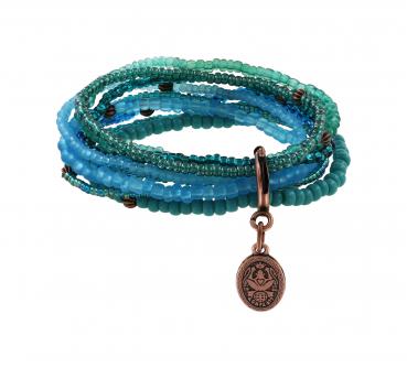 blau/grün Petit Glamour d'Afrique Armband - Konplott