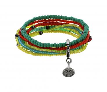 Petit Glamour d'Afrique grün/gelb - Bracelet Konplott